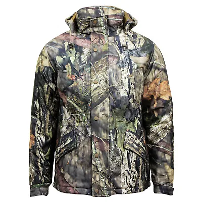 Buy Men's Mossy Oak Camouflage Hunting Hiking Fishing Hooded Outdoor Activity Jacket • 26.99£