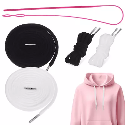 Buy  4 Pcs Hoodie Drawstring Replacement Rope Laces Jacket With Hat Threader • 6.45£