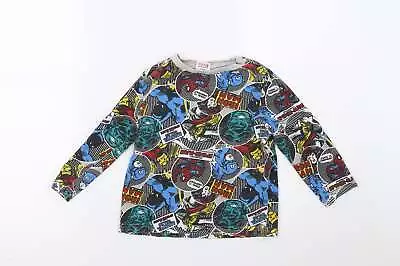Buy Marvel Boys Multicoloured Cotton Pullover Sweatshirt Size 2-3 Years - Iron Man • 5.75£