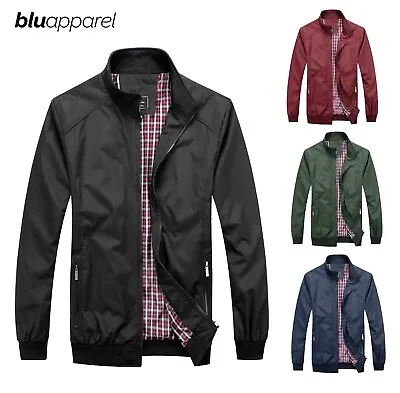 Buy Mens Harrington Jacket Smart Causal Bomber Jacket Men Spring Jackets For Men UK • 19.99£