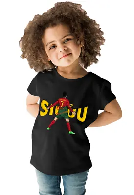 Buy CR7 HOODIE T Shirt Ronaldo Soccer Gift Kids SIUUU Print Football Cristiano Hoody • 9.89£