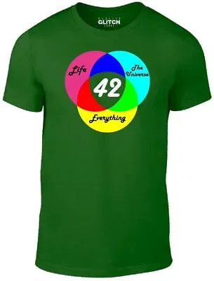 Buy Answer Is 42 Men's T-Shirt - Inspired By Hitchhikers Guide To The Galaxy Sci Fi • 12.99£