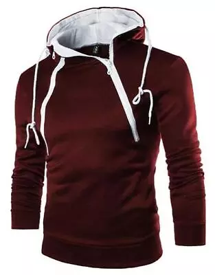 Buy Zipped Hoodie Sweatshirt Mens Graphic Print Top Streetwear Sizes XS-6XL • 37.44£