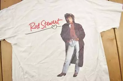 Buy Vintage 1992 Rod Stewart Vagabond Heart Tour Band T-shirt / Single Stitch • 14.03£