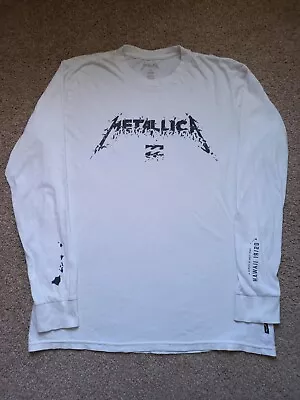 Buy Metallica × Billabong T-Shirt - Size M - Heavy Thrash Metal - Slayer Surf Skate • 19.99£