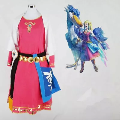 Buy The Legend Of Zelda Skyward Sword Zelda Cosplay Costume Dress Princess Zelda • 88.80£