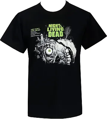 Buy Night Of The Living Dead Men's Horror T-Shirt Zombie B-Movie Graveyard Romero • 20.50£