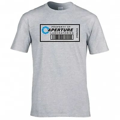Buy Inspired By Portal  Aperture Laboratories Barcode  T-shirt • 12.99£