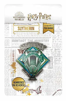 Buy Harry Potter - Limited Edition Slytherin Pin Badge - Movie Merch Gift Idea RARE • 11.43£