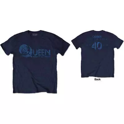 Buy Queen Unisex T-Shirt: News Of The World 40th Vintage Logo (Back Print) OFFICIAL  • 19.80£
