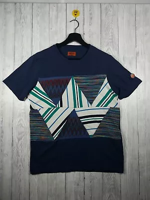 Buy Missoni Mare Patchwork Navy Short Sleeve T-Shirt Size Small • 39.99£