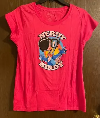 Buy Kellogg's Pink Short Sleeve Toucan 'Nerdy Birdy' Graphic T-Shirt Junior Size XXL • 20.84£