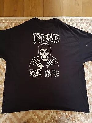 Buy Misfits T Shirt 3xl Fiend For Life Danzig Punk Goth Samhain Afi Only Son Of Sam • 12.50£