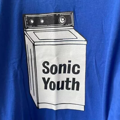Buy UNUSED SONIC YOUTH Mens Blue T-Shirts Size M 90s Vintage • 397.49£