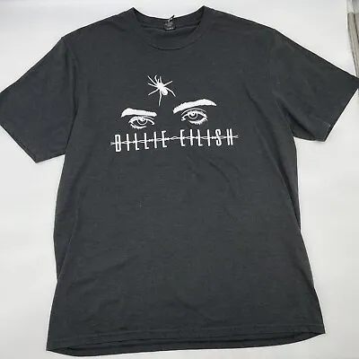Buy Billie Eilish Tour Merch Tarantula Spider Barbed Wire Logo Black T-shirt Size M • 12.35£