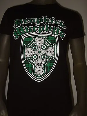 Buy New Juniors M Black The Dropkick Murphys Celtic Cross Skulls Rock Band Tee Shirt • 16.06£