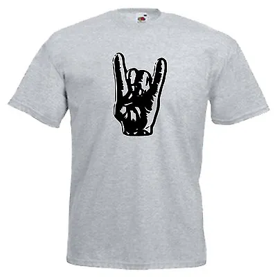 Buy Devils Horns Rock Music Adults Mens T Shirt 12 Colours  Size S - 3XL • 9.49£