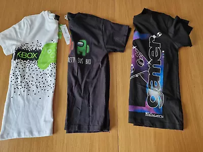 Buy Boys 10-11 Years Gamer / Xbox Themed T Shirts (some New) • 6£