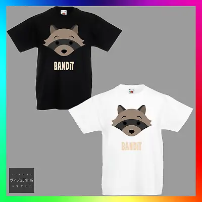 Buy Bandit Raccoon T-Shirt Tee Kids Unisex Childrens Trash Panda Meme Cool Junk  • 10.99£