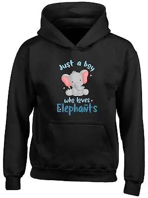 Buy Boy Who Loves Elephants Kids Hoodie Zoo Savanna Wildlife Boys Girls Gift Top • 13.99£