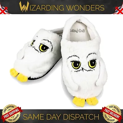 Buy Harry Potter Slippers Kids Hedwig Soft Size 1-2 & 3-4 Official Gift UK • 11.99£
