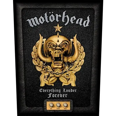 Buy MOTORHEAD BACK PATCH: EVERYTHING LOUDER FOREVER: Officially Licenced Merch Gift • 8.95£