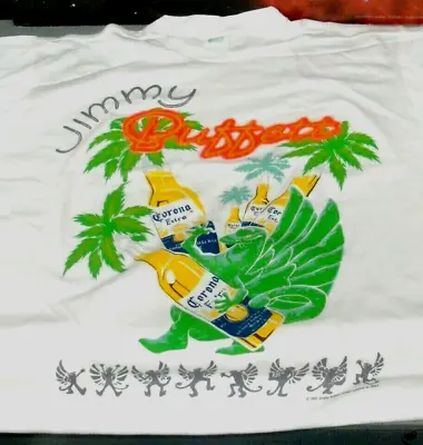 Buy Jimmy Buffett Corona Beer 1993 Chameleon Caravan Tour T-shirt Sz Large New Vtg • 66.21£
