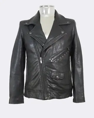 Buy BLK DNM Studded Leather Biker Jacket Small EU46 RRP £945 Black • 245£