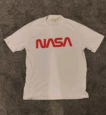 Buy Divided By H & M Nasa Logo White T Shirt Size M Medium • 4£