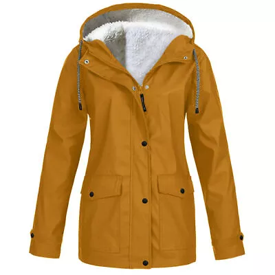 Buy Women Waterproof Rain Ladies Fleece Lined Warm Jacket Winter Coat TOP Outdoor UK • 17.31£
