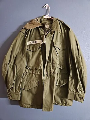 Buy WWII U.S. Army, “JACKET, FIELD, M-1951, WWII M-51 Field Coat, O.D. Cotton, 1955 • 151.55£