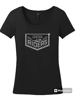 Buy Women’s American Legion Riders Bling Shirt XXL Black • 16.09£