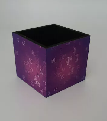 Buy Fortnight Gaming Purple Cube  Pencil /pen Pot  Desk Tidy Great Gift • 14.99£