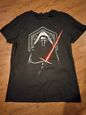 Buy Black Short Sleeve Star Wars Kylo Ren T-shirt Size Medium • 1.50£