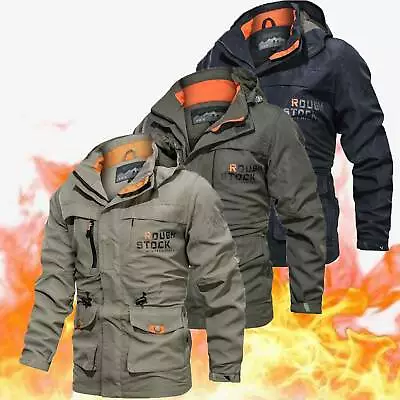Buy Mens Warm Winter Waterproof Military Jackets Hooded Combat Outdoor Tactical Coat • 26.56£