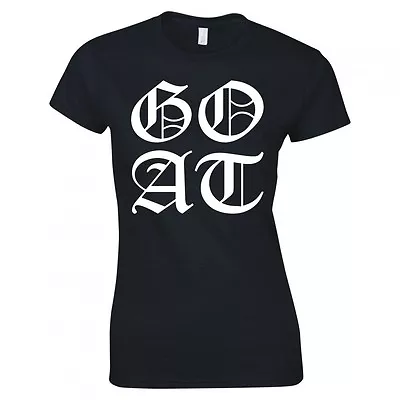 Buy Goat  Band Logo  Ladies Skinny Fit T-shirt • 12.99£