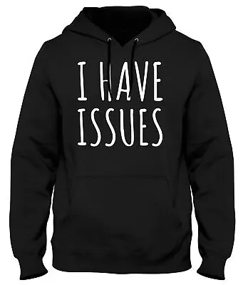 Buy I Have Issues Funny Mens Womens Unisex Hoodie • 21.99£
