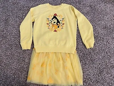 Buy Hanna Andersson Beauty And The Beast Belle Sweatshirt And Tulle Skirt:130 Cm (8) • 24.01£