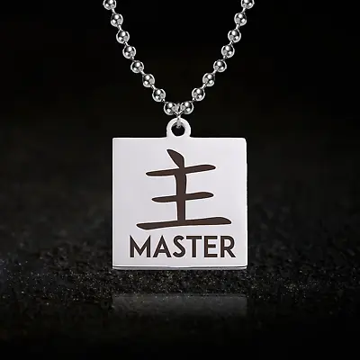 Buy Japanese Kanji Master Necklace, BDSM, Bondage, Role Play, Fetish Jewellery • 16.50£