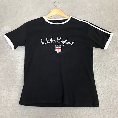 Buy French Connection FCUK For England Tee T Shirt Mens M Medium Black Spell Out VTG • 23.95£