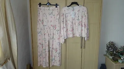 Buy Stacey Soloman In The Style Pyjamas Floral Print Size 12 Nightwear NWT • 14.95£