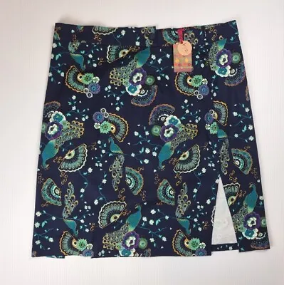 Buy Dancing Days By Banned Apparel Skirt Peacock Bird Print Brand New Tags Size 3XL • 15.80£