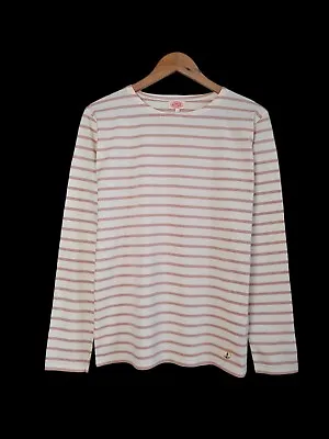 Buy *NEW* Amour Lux Classic Thin Knit  Long Sleeve Breton Striped Tshirt Top Size S • 45£