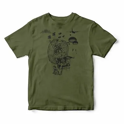 Buy Armed Forces St Michael Patron Saint Of Paratroopers  - British Wings T-Shirt • 19.99£