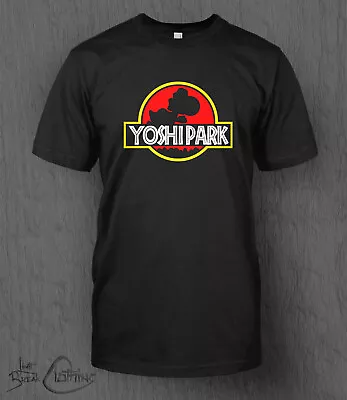 Buy Yoshi Park T-shirt MEN'S Nintendo Super Mario Jurassic Park Top Father's Day • 13.99£