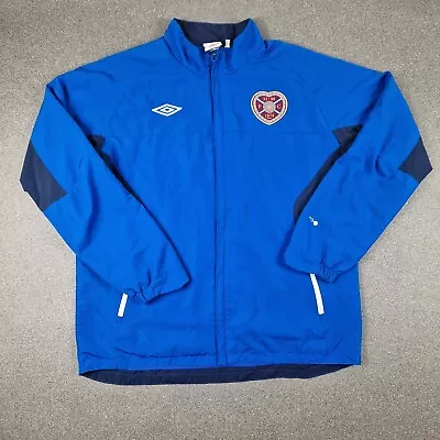 Buy Hearts Umbro Jacket Mens Large Blue Training Top Scotland SPL 2009/10 • 27£