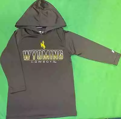 Buy NCAA Wyoming Cowboys Russell Wicking L/S T-Shirt Hoodie Youth X-Small 4-5 • 10.49£
