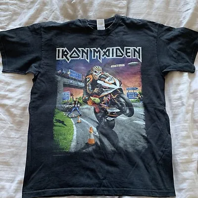 Buy Iron Maiden Book Of Souls British & Irish 2017 Tour T Shirt - Rare - Mens Medium • 40£