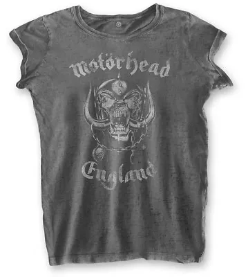 Buy Motorhead England Womens Burnout T-Shirt - OFFICIAL • 14.89£