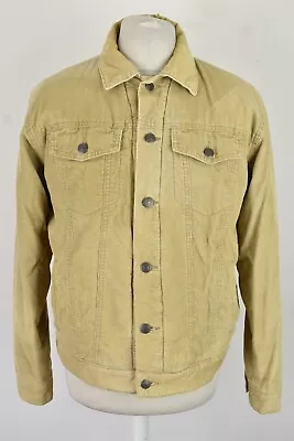 Buy GAP Beige Padded Jacket Size S Mens Sherpa Corduroy Button Up Outdoors Outerwear • 17.47£